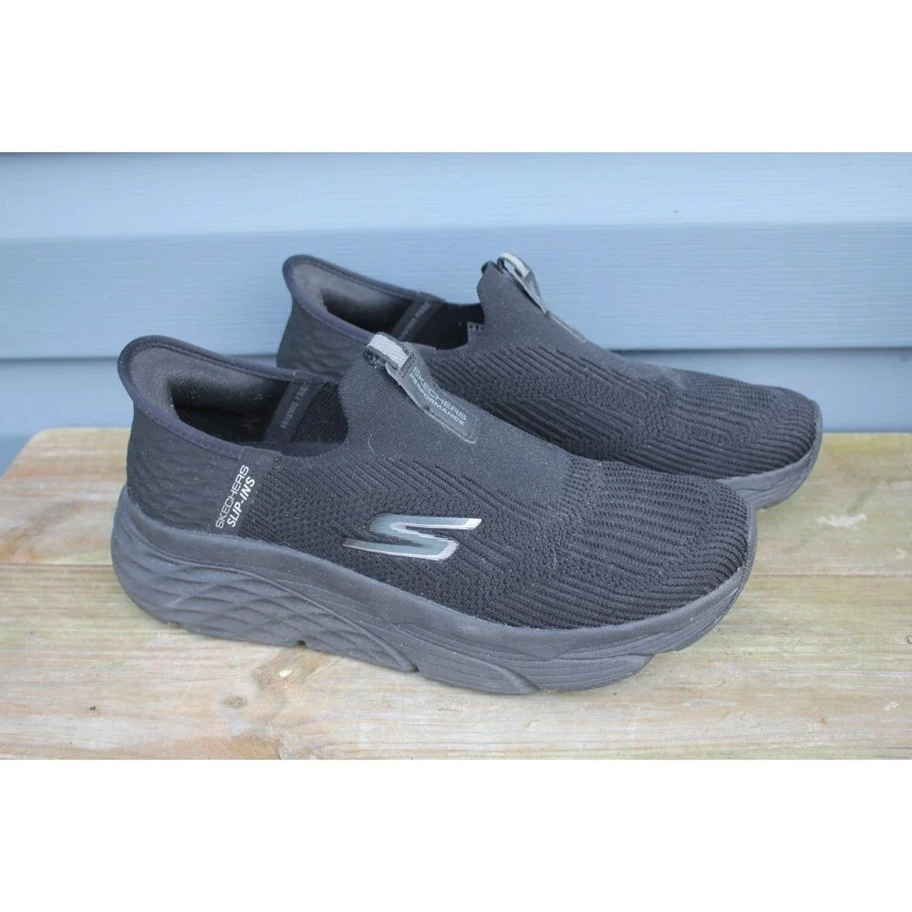Skechers Slip-ins Comfort Soft Mens Shoes Black Size 9 220389 Stretch 10-23 NICE